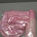 176 PCS Pink Party Decorations - Light Pink Scalloped Plates, Napkins, Cups, Cutlery, Tablecloth for Baby Shower, Wedding, Birthday Party Decorations, Serves 25