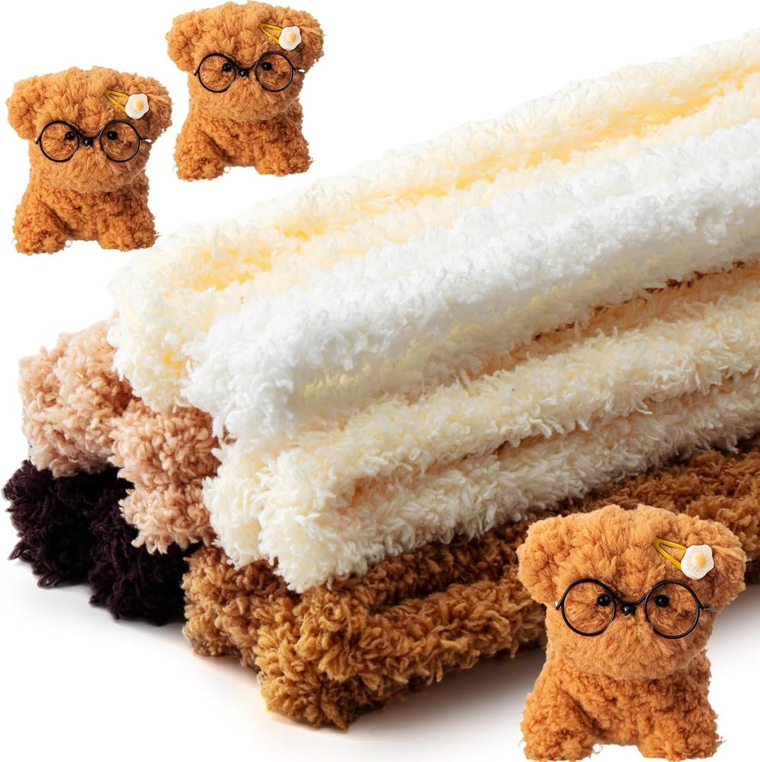 VitalCozy 10 Pcs 39.37 Inches Jumbo Coral Fleece Material Pipe Cleaners Chenille Stems Pipe Cleaner Craft DIY Projects and Craft Supplies Decorations(Classic Color)