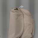 Spacious Nylon Crossbody Bag Bum Bag Handbags Wallets Purses Trendy Shoulder Bag for Women (Beige)