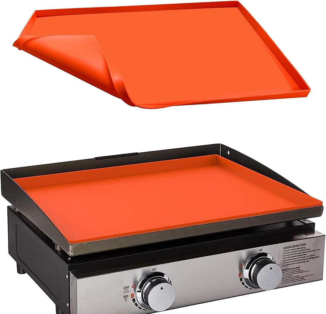 22" Silicone Griddle Mat for Blackstone 22 Inch Grill, Heavy Duty Food Grade Silicone Griddle Cover, Protect Your Grill from Dirt & Rust All Year Round