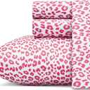 Betsey Johnson - Queen Bed Sheets, Soft Bedding with Matching Pillowcase, Fade & Wrinkle Resistant, Lightweight for Year Round Use (Leopard)