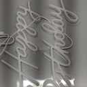 Happy Birthday Neon Sign for Wall Decor, LED Happy Birthday Light Up Sign, USB Powered Dimmable Neon Light for Birthday Party Decorations Backdrop, Warm White (17 x 12 inch)