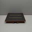 Step Stool Foldable, Wooden Step Stool with Non-Slip Rubber Stepping Platform, Folding Step Stools for Adults Seniors in Bedroom, Kitchen Bathroom, RV, Bed Steps for High Beds, No Assemble (Brown)