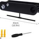 Geyecete Dog Leash Holder for Wall Dogs Hooks for Wall Pet Stuff Organizer with Shelf Storage, Key Holder, Hangers Organizer Rack for Dog Leashes etc