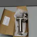 NearMoon Solid Brass Shower Arm Diverter with Handheld Mount, G1/2 3-Way Diverter Valve with Holder Bathroom Universal System Replacement Part for Hand and Fixed Shower Head (Brushed Nickel)