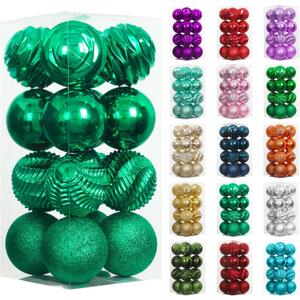 XmasExp 16ct Christmas Ball Ornaments Shatterproof Xmas Tree Hanging Balls Decorations Perfect for Holiday Wedding Christmas Decor (Malachite Green, 3.15")