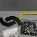 Room divider Ceiling Track set for Curtains with hooks, Corner Connectors(Set of 2) and top brackets Curtain Rail System (12-18 ft Track Set) Black