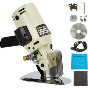 BEAMNOVA Fabric Cutter Electric Cloth Cutting Machine Roller with Extra 4 Inch Rotary Blade Hand Held Fabric Slitting Machine For Multi-Layer Clothing, Textiles, Paper, Blanket, Hat, etc