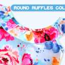 Snowheart Girls Swimsuit One Piece Bathing Suit Kids Quick Dry Shoudler Ruffle Floral Swimwear for 3-12 Years Old (4-5T, Multicolor White)