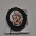 Malden International Designs Classic Oval Black Wood Picture Frame, 5x7, Black