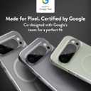 Mous for Google Pixel 10 Pro XL (2025) Case, Compatible with Qi2 MagSafe and Pixelsnap - Super Thin - Crystal Clear & Slim Design - Green Tint