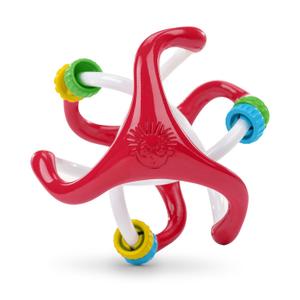 Baby Einstein Slide & Swirl Sensory Ball, Multisensory Baby Toy with Textured Beads, Rattle Sounds & Easy-Grip Design, Ages 3 Months+