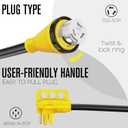 50 Amp RV Extension Cord, 50 Amp RV Cord, 50amp Power Cable, 4 Prong, 50 FT