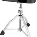 EASTROCK Drum Throne Drum Seat Height Adjustable, Rotatable Padded Drum Stools Motorcycle Style Drum Chair with Anti-Slip Feet for Drummers, Adult