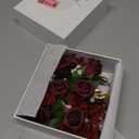 Ling's moment Boutonniere for Men, 6pcs Groom Groomsmen Boutonniere, Artificial Flowers for Wedding Decor/Prom/Homecoming, etc.Burgundy Marsala