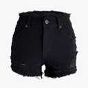 Jeans Womens Ripped Denim Shorts Mid Waist Sexy Short Cutoff Distressed S