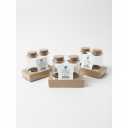 GLASS JARS WITH CORK LID 6Pcs (3Pack)