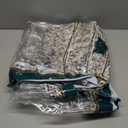 Artbloss Clear Table Protector Cover Vinyl PVC Tablecloth with Modern European Pattern Waterproof Oil Proof Wipeable Plastic Tablecloths for Home Kitchen Dining Table (Peacock, 55 x 120 Inches)