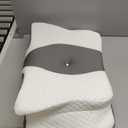 Memory Foam Pillows, Cervical Pillow for Neck and Shoulder Pain Relief, Ergonomic Contour Bed Pillow, Soft for Side Sleep Stomach Sleeping and Back Sleeper (Queen Size-24.8''Lx14.96''Wx5.78''H, Grey)