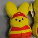 2 x PEEPS Firefighter Bunny Plush | Yellow Peeps Bunny Stuffed Animal with Firefighter Outfit & Hat (Collector’s Easter Plush Toy)
