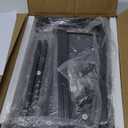 Vantic C Shaped End Table, Small Side Table for Couch and Recliner, Slide Under Sofa Tray Desk with Storage Bag for Living Room and Bedroom, Greige