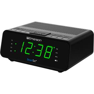 Emerson SmartSet Dual Alarm Clock Radio with AM/FM Radio, Dimmer, Sleep Timer and .9" LED Display, CKS1900