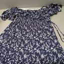Plus Size Summer Casual Floral Print Strapless Cut-Out Dress, Size Large
