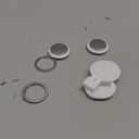 2 Pack Tracker Tags [Apple MFi Certified] Pair with Apple Find My (iOS Only) Bluetooth Air Smart Tags Key Finder Item Locator Waterproof Finder Worldwide Tracking for Pets Wallet Backpack Dogs Luggage (white)