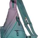 KL928 Canvas Sling Bag - Small Crossbody Backpack Shoulder Casual Daypack Rucksack for Men Women