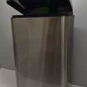 EKO Madison Brushed Stainless Steel 13.2 Gal/50L Kitchen Step Trash Can or Recycling Bin, Removable Inner Liner, Soft Close Lid, Fingerprint Resistant Finish