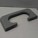 UCkasayfy Center Console Cup Holder Armrest Replacement Pad Compatible with Ford F250 F350 F450 F550 1999-2010 Grey(Hard Plastic NOT Padded)