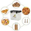 Lolytama Bird Seed Storage Container,Airtight Bird Food Container-5.2L,Birds Seed Containers with Scoop,Pet Food Storage Containers for Wild Birds Seeds Dispenser Storing Sunflower Seeds