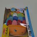 Melissa & Doug Flip Fish Soft Baby Toy Sensory Tummy Time Toys, Soft Fabric Tag Toy for Babies, Infants