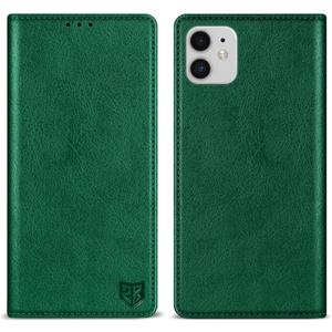 ZZXX for iPhone 11 Wallet Case with [RFID Blocking] Card Slot Stand Strong Magnetic Leather Flip Fold Protective Phone Case for iPhone 11 Case Wallet(Green-6.1 inch)