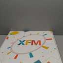 XFM Rustic Kitchen Wall Clock 20 Inch Blue Wooden Wall Clocks Battery Operated Silent Non-Ticking Retro Round Clocks for Cafes Bar Farmhouse Office