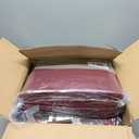 Chezmoi Collection Loft 8-Piece Luxury Striped Comforter Set (King, Burgundy/Coffee/Brown)