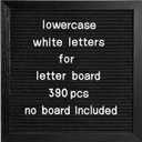 Felt Letter Board Letters Set - Pre-Cut 390pcs Lowercase Letters Only (No Board Included)