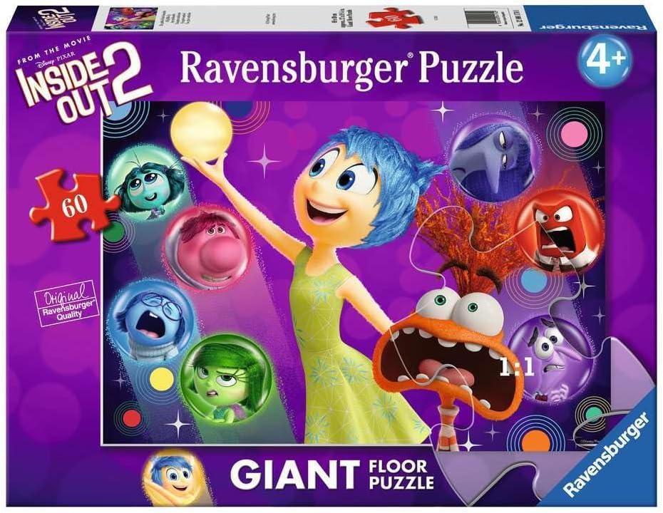 Ravensburger - Puzzle: Disney Inside Out 2, Puzzles Children 4 Years and Older, Jigsaw Puzzle, 60 Pieces, Gifts Children 4 Years, 70x50cm