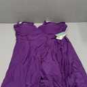 SHEKINI Women's V-Front Detailing Swim Skirt Side Tie Ruffled One Piece Swimdress, Size XXL