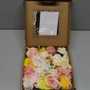 Artificial Flower Assortment for DIY Centerpiece Arrangement Wedding Hand Bouquet Flower Bouquet Centerpiece Arrangement Party Baby Shower Home Decoration (Pink Yellow)