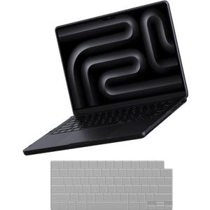 for MacBook Pro 16 inch Case M4 2025 2024-2021 M3 M2 M1 Pro/Max [100% Match Official Color] Clear Hard Shell + Laptop Keyboard Cover - Space Black