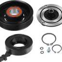 X AUTOHAUX 1 Set AC Compressor Clutch Replacement for Jeep Grand Cherokee 3.6L 2011-2016 Black