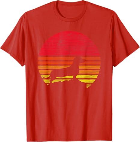 Dachshund Retro T-Shirt Large