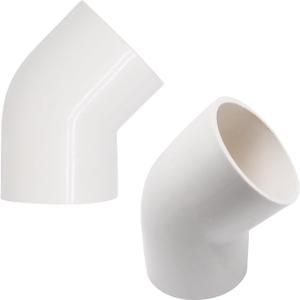 2pcs 2" 45 Degree PVC Elbow Pipe Fitting Connector (Socket x Socket),Pipe Fittings for Industrial Piping, Drainage Systems, and DIY Framing Projects