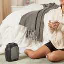 Amazon Basics Ceramic Space Heater, Portable Indoor Heating Solution, With Overheat and Tip-Over Protection, Thermostat, Non-Oscillating, 1500W, 7.52"D x 6.34"W x 9.45"H, Black