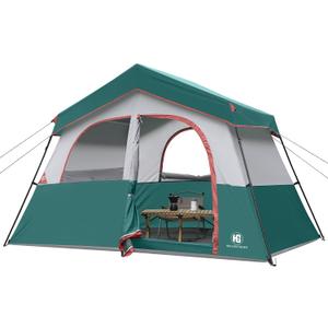 HG 6 Person Camping Tent Waterproof Cabin Tent for Camp Outdoor
