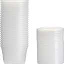 [48Set - 16oz.] Plastic Deli Food Storage Containers With Plastic Lids, Disposable togo containers for soup, Meal Prep, Slime | BPA Free | Stackable | Leakproof | Microwave | Dishwasher | Freezer Safe