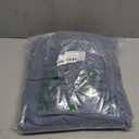 NICETOWN Linen Blend Stone Blue Curtains for Living Room, Grommet Flax Burlap Drapes Semi Sheer Privacy with Light Filtering Window Treatments for Bedroom, W52 x L84, 2 Panels