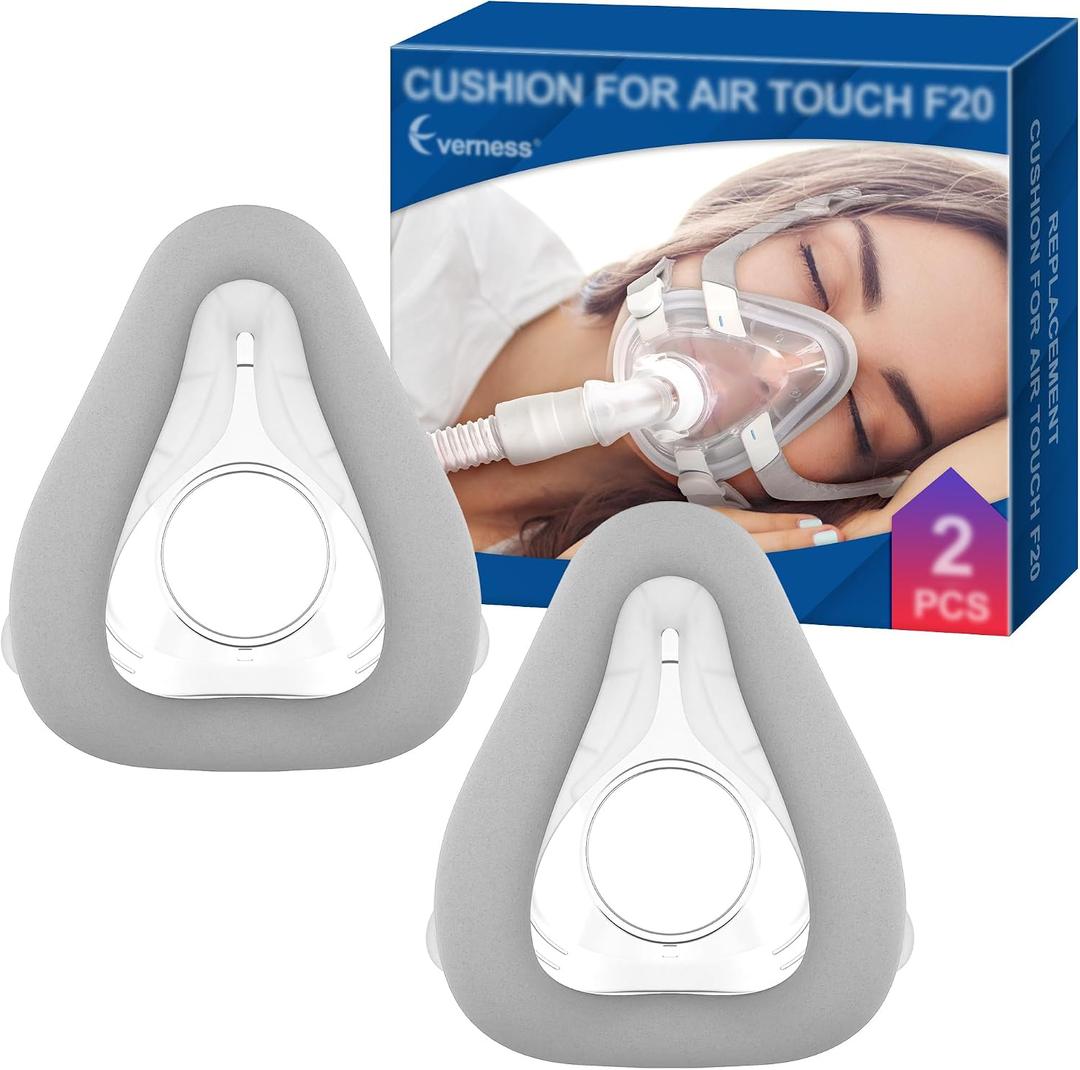 2 Packs Replacement Cushion (L) for AirTouch F20, Optimized Comfort & Secure Seal with Memory Foam (New Version), Exceptional Value & Durable Replacement Supplies by Everness (L)