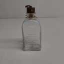Mud Pie Vodka Glass Leather Decanter Pitchers, 11 1/4" x 4", CLEAR